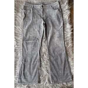 High Sierra Pants Sz 14 Corduroy Straight Leg Womens Gray Casual Work Stretch